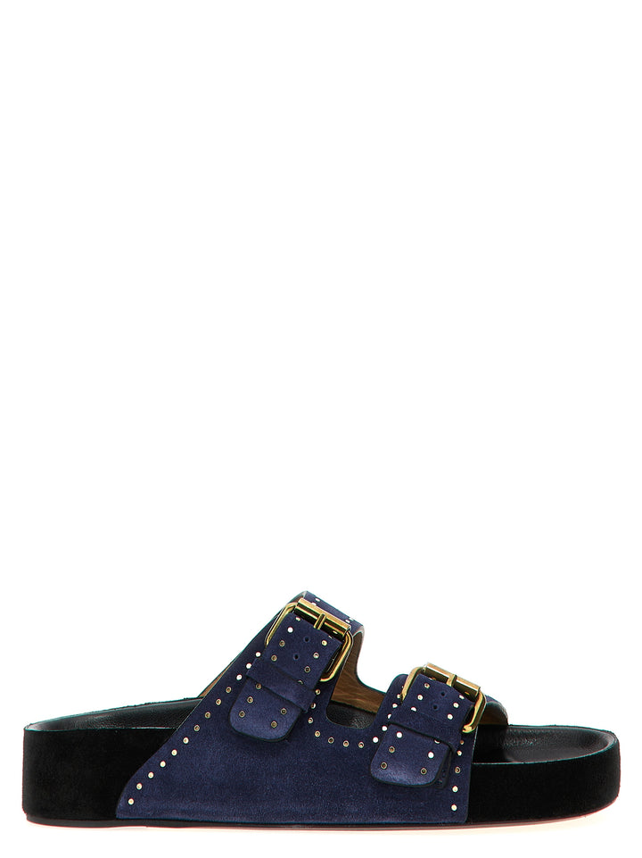 Isabel Marant Lenny Sandals - Blue | 6cb6a2a89990c7b1a0389297c708a5787eba6763