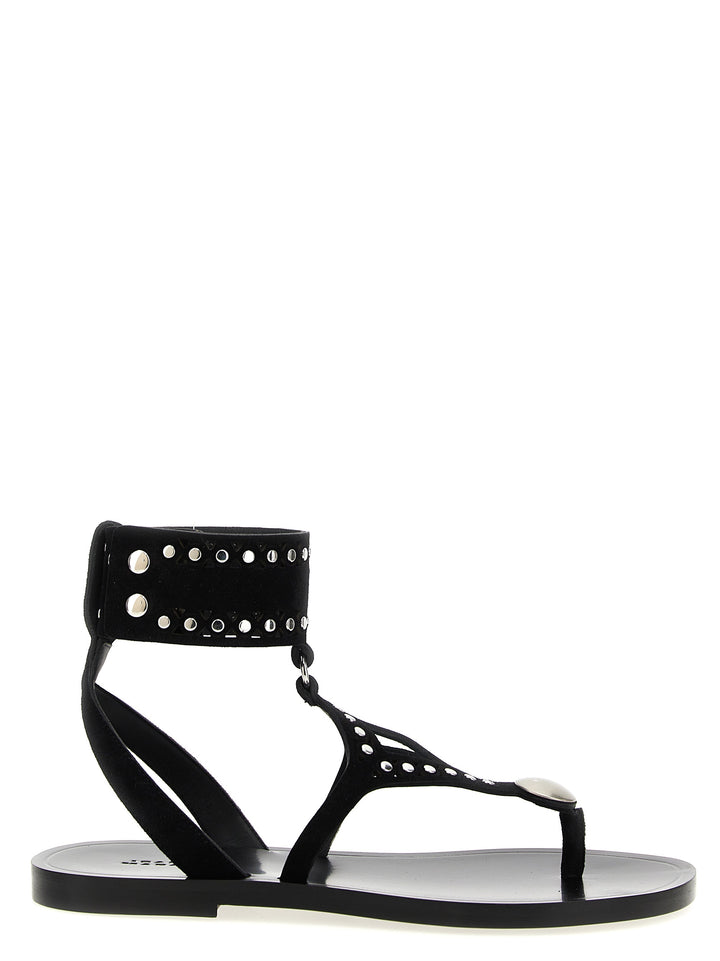 Isabel Marant Edil Sandals - Black | c18260e9a09f8a32a530547e4a79d770761e92f9