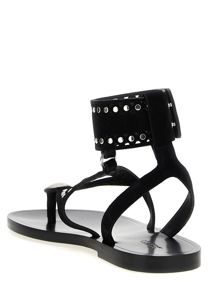 Isabel Marant Edil Sandals - Black | 386121fd792a7739adba3278d435b16e649775b9