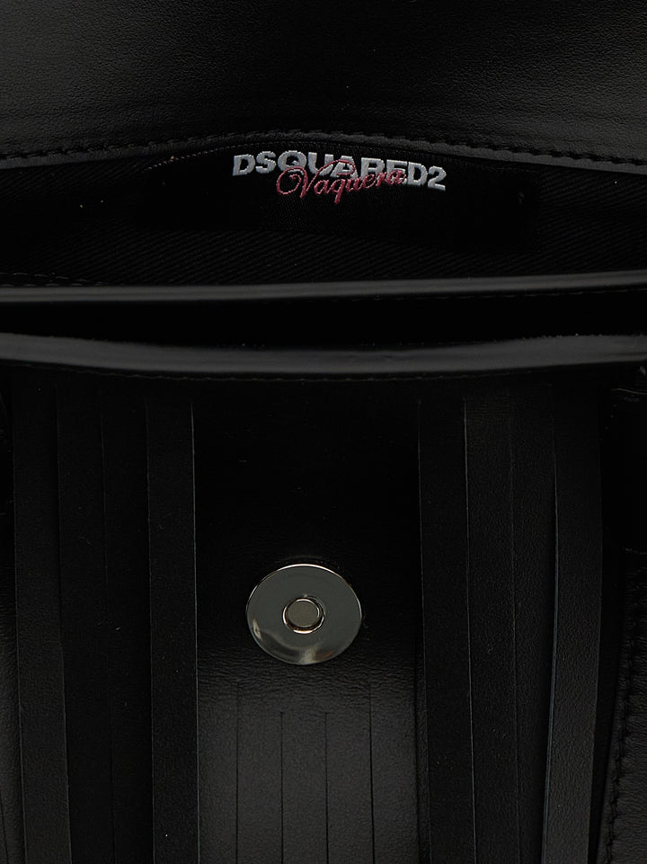 Dsquared2 Vaquera X Dsquared2 Capsule Handbag Hand Bags - Black | b9066b169eebf3020f6f41fe55afaf21ade43735