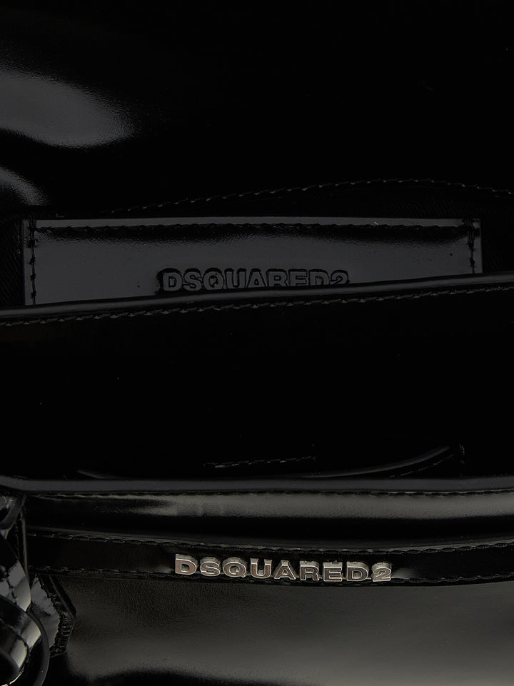 Dsquared2 Twin Mini Hand Bags - Black | 377fb9be8642d9133cf8887f1d05917a76ed0483