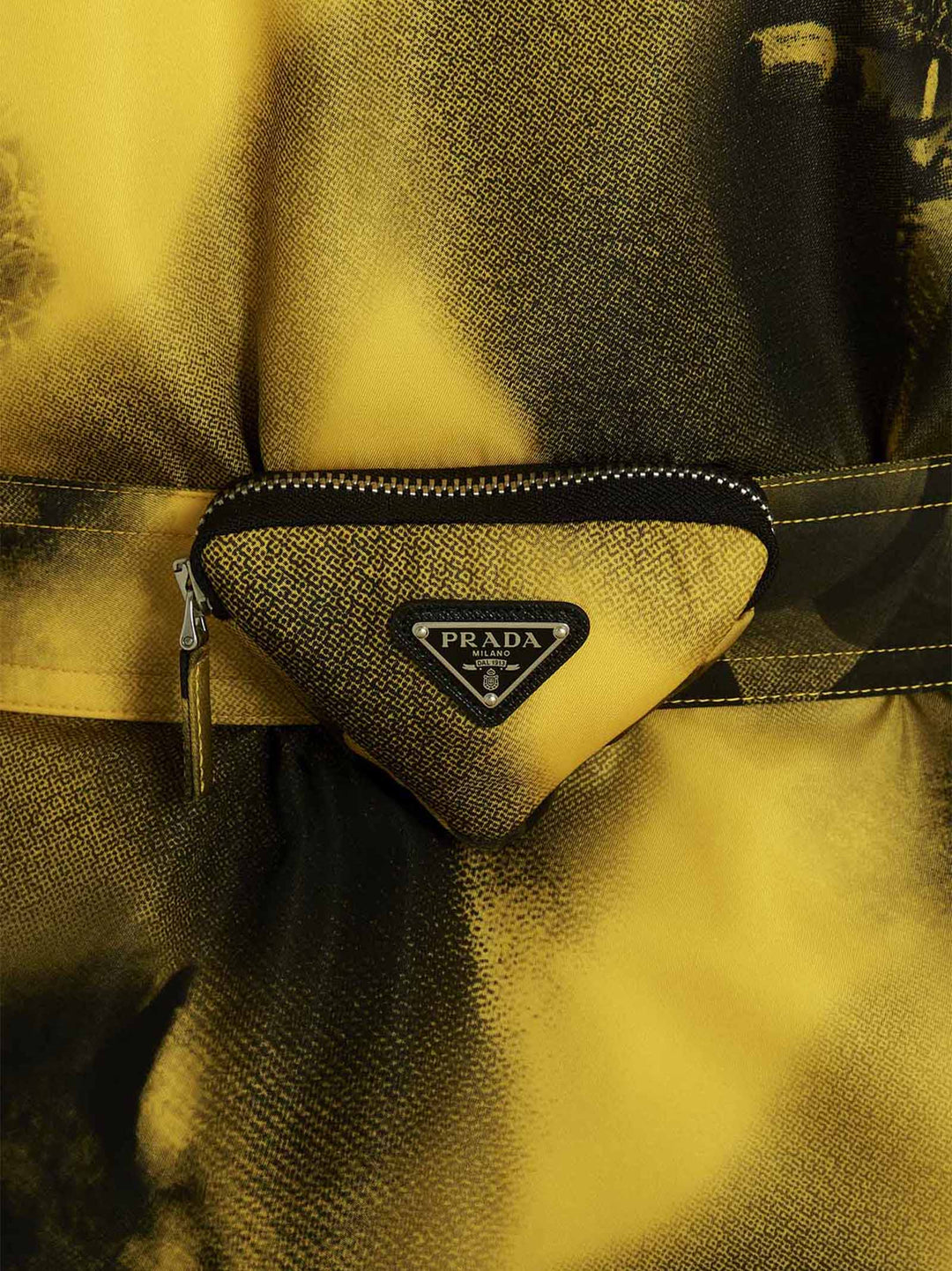 Prada Re-Nylon Printed Parka Casual Jackets and Parka - Yellow | c09bf3ad03b4393bcf631671f0aa7ada31165361
