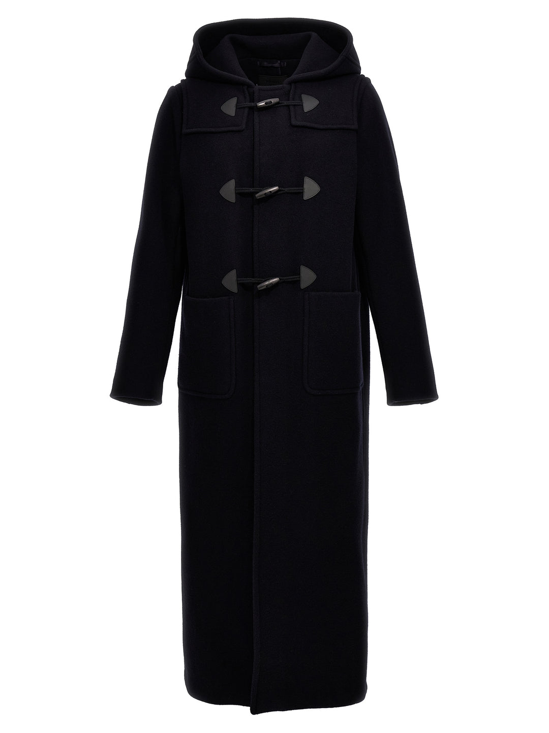 Prada Long Montgomery Coat Coats and Trench Coats - Blue | 6f12f7f216a207b7fa3a60dd51a90ae6c61a1092