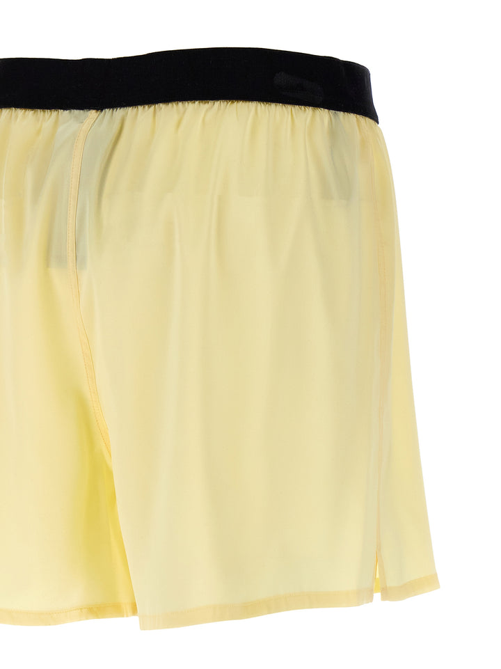 Tom Ford Silk Shorts Bermuda and Short - Yellow | c4088549e7c28af6db175fe91a84d45a0856bdc5