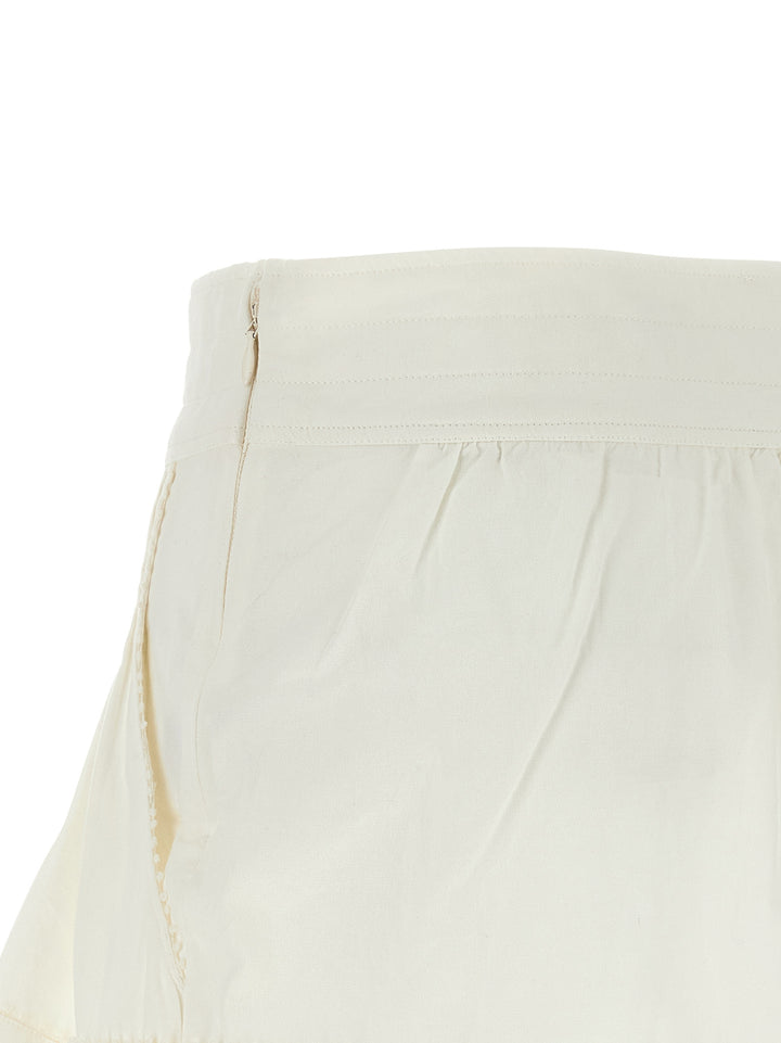 Isabel Marant Cybila Bermuda and Short - White | 1ac596fb23228c3ea54ee12a155de7ef76379b96