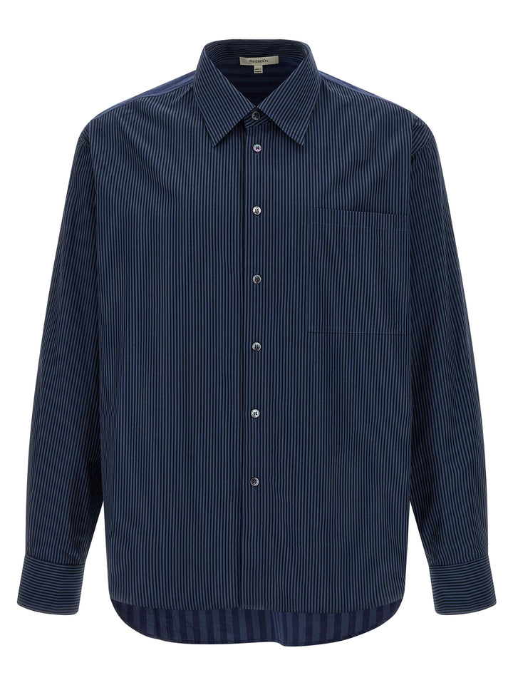 J.W. Anderson Patchword Striped Shirt and Blouse - Blue | bf7eaa340cb46d170b4367f8393d5a54e8aad393