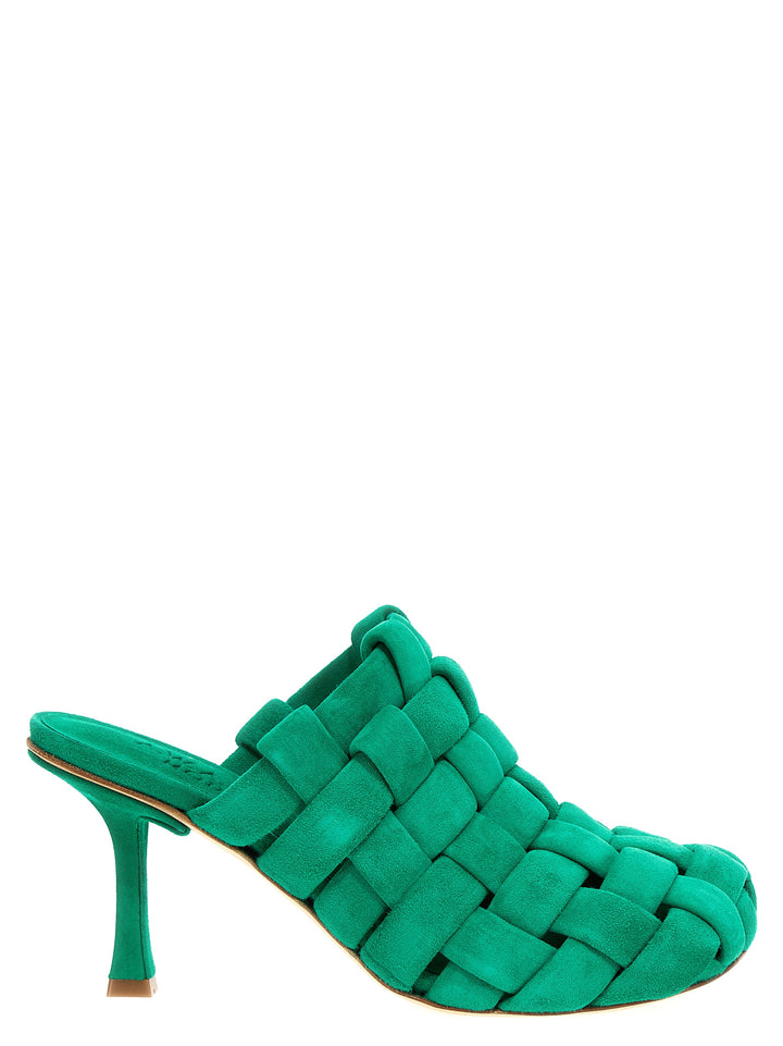 A.W.A.K.E. Mode Wilma Chubby Pumps - Green | 99106871856caf2bc881453bb9dbca479fdfe9d1