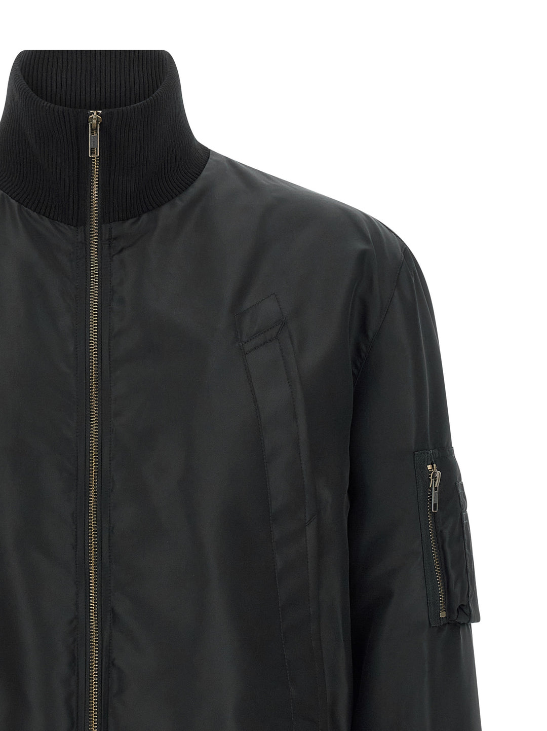 Mm6 Maison Margiela White Stitch Line Puffer Jackets - Black | cadc63a57a881035f4a403474e9e5d053aa5c2c3