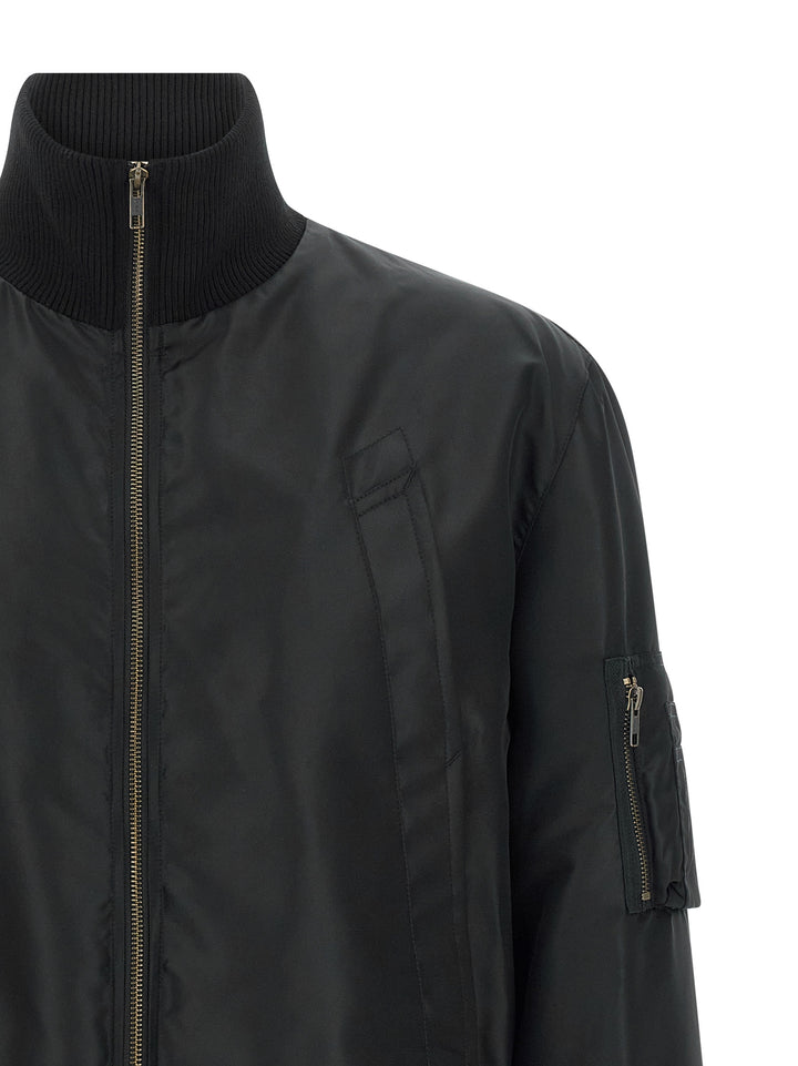 Mm6 Maison Margiela White Stitch Line Puffer Jackets - Black | cadc63a57a881035f4a403474e9e5d053aa5c2c3