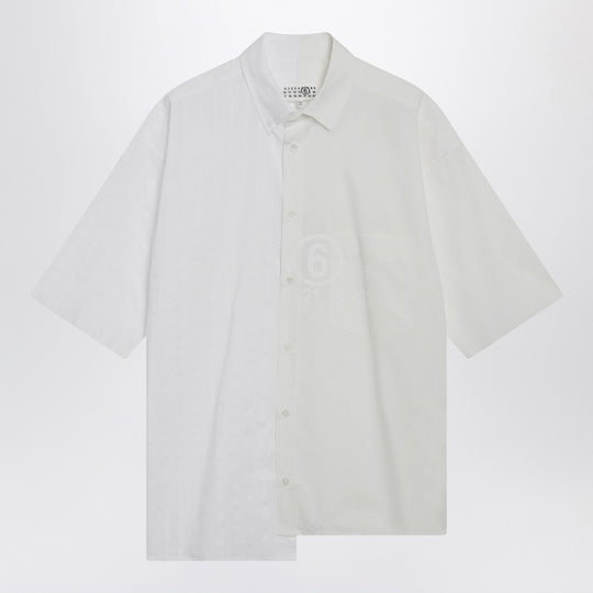 Two-Tone Cotton Poplin Shirt