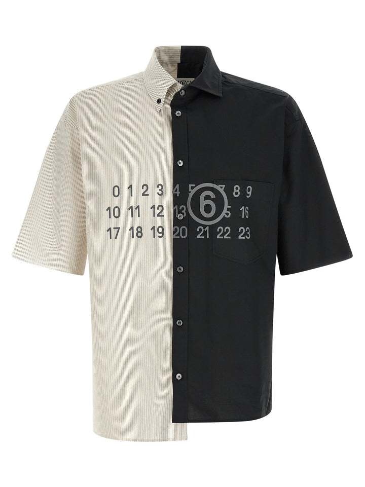 Mm6 Maison Margiela Patchwork Shirt Shirt and Blouse - Black | a9ba6e8398298a22ac680e108f323e868f48b342