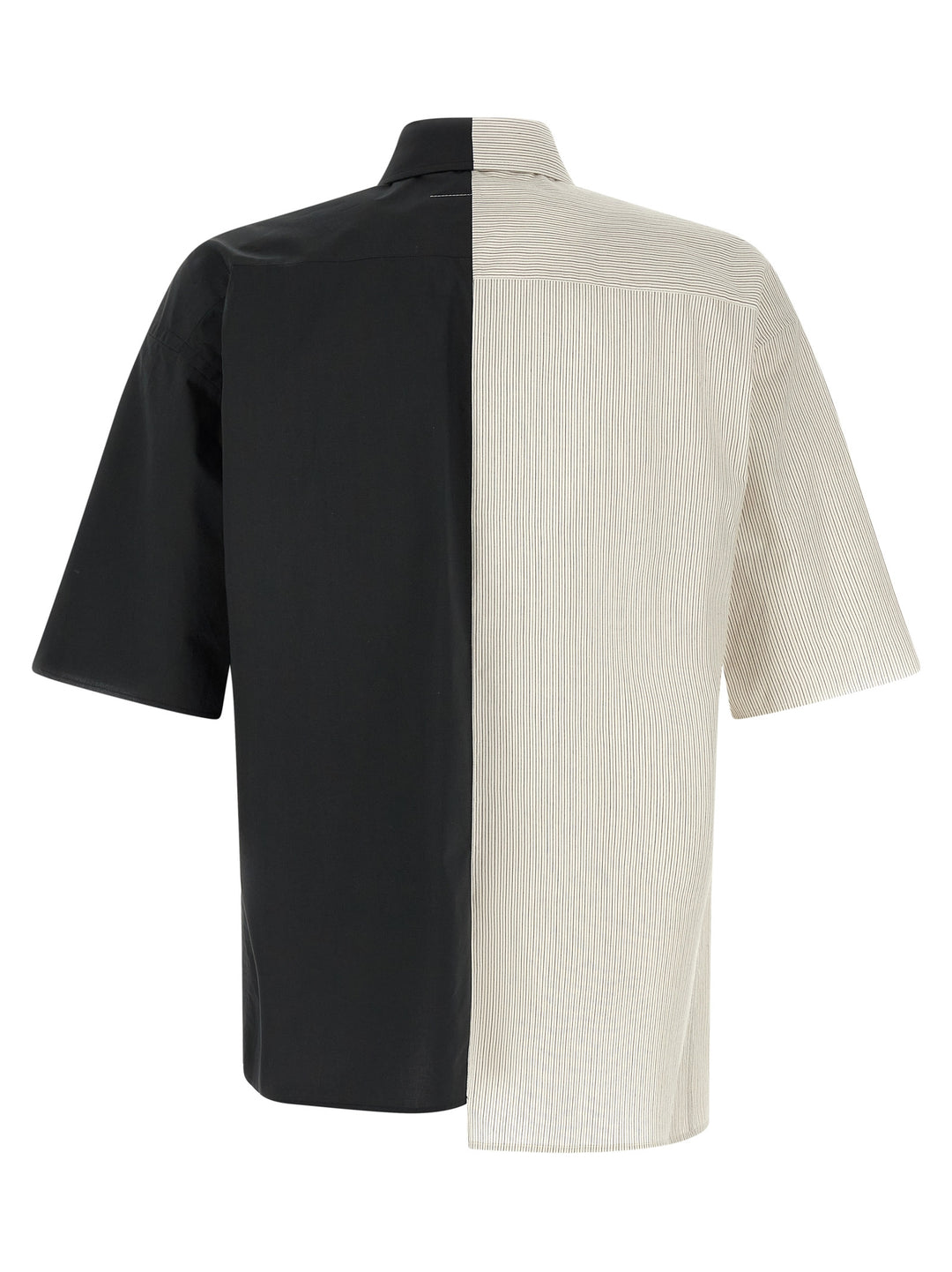 Mm6 Maison Margiela Patchwork Shirt Shirt and Blouse - Black | 07ff20d48001247021a110f2b424496257a7d3e4