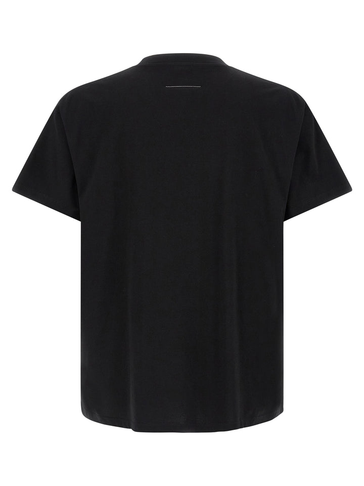 Mm6 Maison Margiela Numeric Signature Mm6 T-shirt - Black | 553caea9599d869b01eeb8b9c8c97b94bb758508