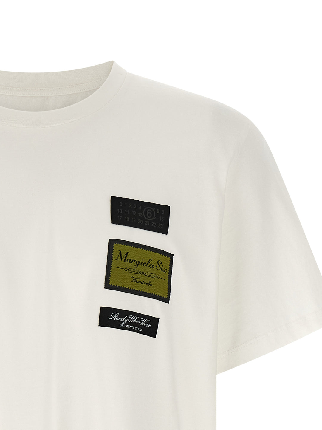Mm6 Maison Margiela Etichette T-shirt - White | 8b970fad96661d8da623e2c7876494b49c16c8d0