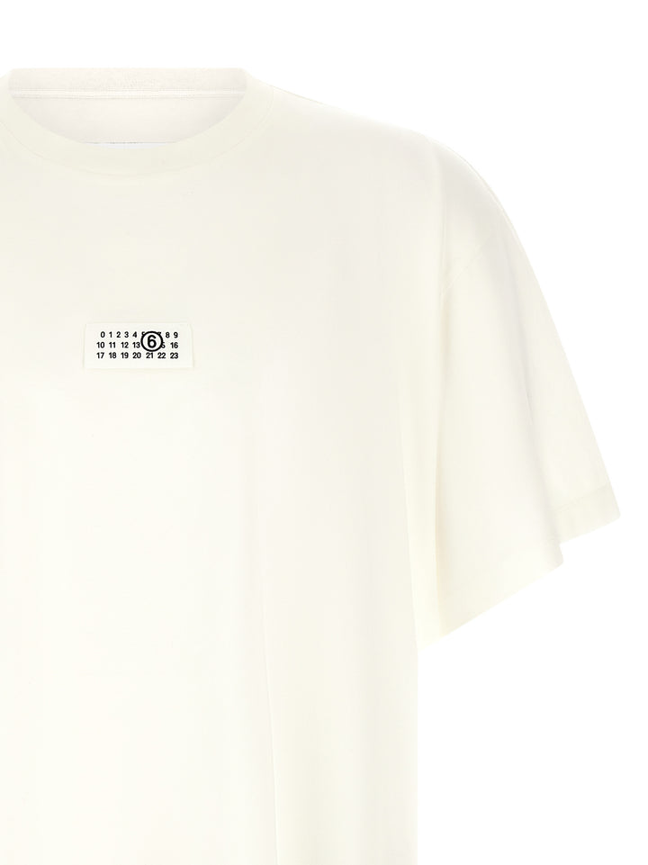 Mm6 Maison Margiela Numeric Signature Mm6 T-shirt - White | 3202487ffc8eb42a64ebe601ff5929d9f9a3e11b