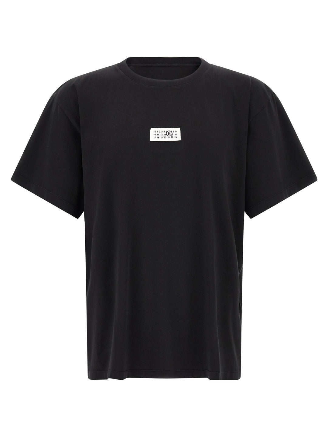 Mm6 Maison Margiela Logo Patch T-shirt - Black | f773ebe2b2fe8910bcdde47f3b9a3e8722745c7f