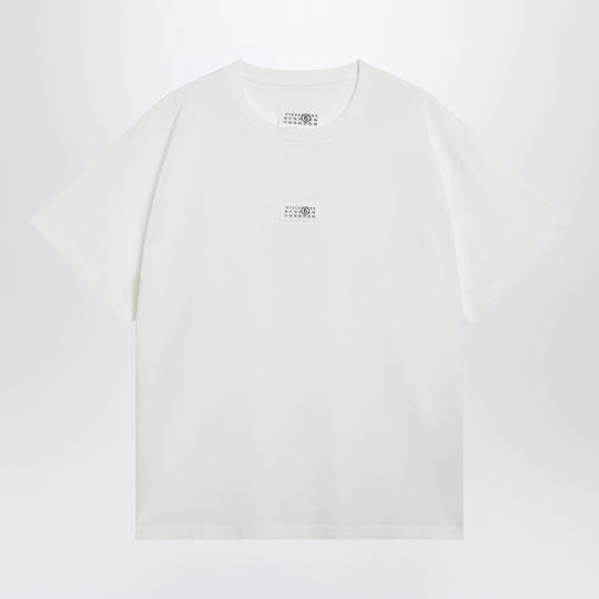 White Cotton T-Shirt With Numeric Logo