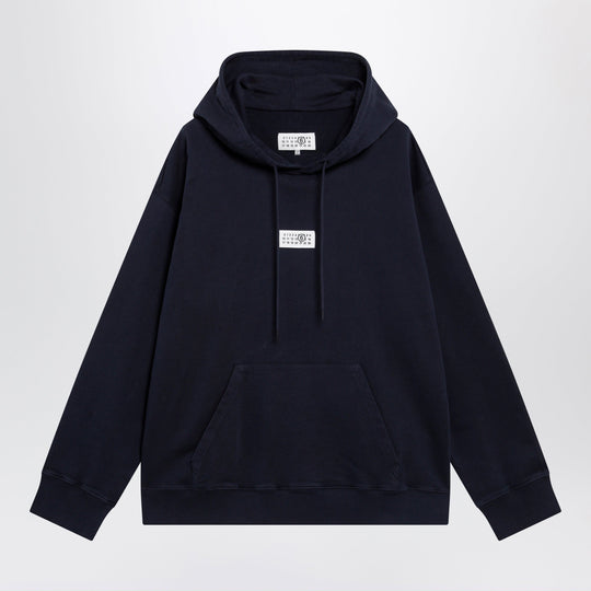 Navy Blue Cotton Hoodie