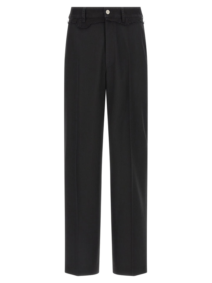 Mm6 Maison Margiela Denim Insert Pants - Black | d6ff63a0a1d724e269969f89e4e9345e314bce9b