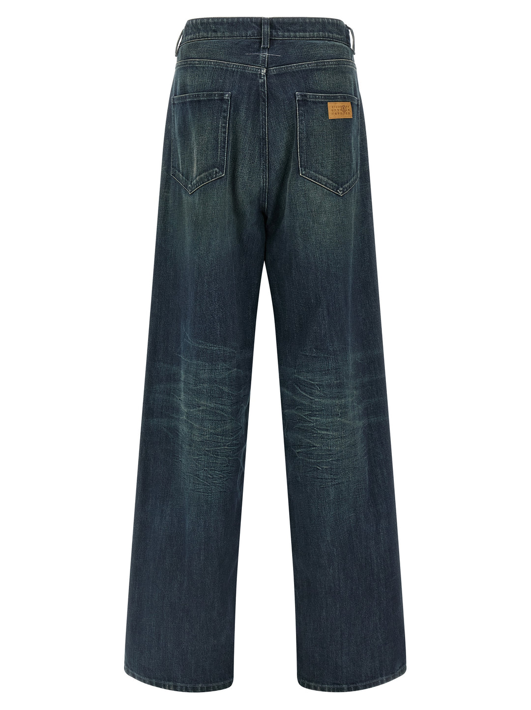Mm6 Maison Margiela Numeric Signature Mm6 Jeans - Blue | f03c0a59d9f687aae9974499c2e2eb202218f9c9
