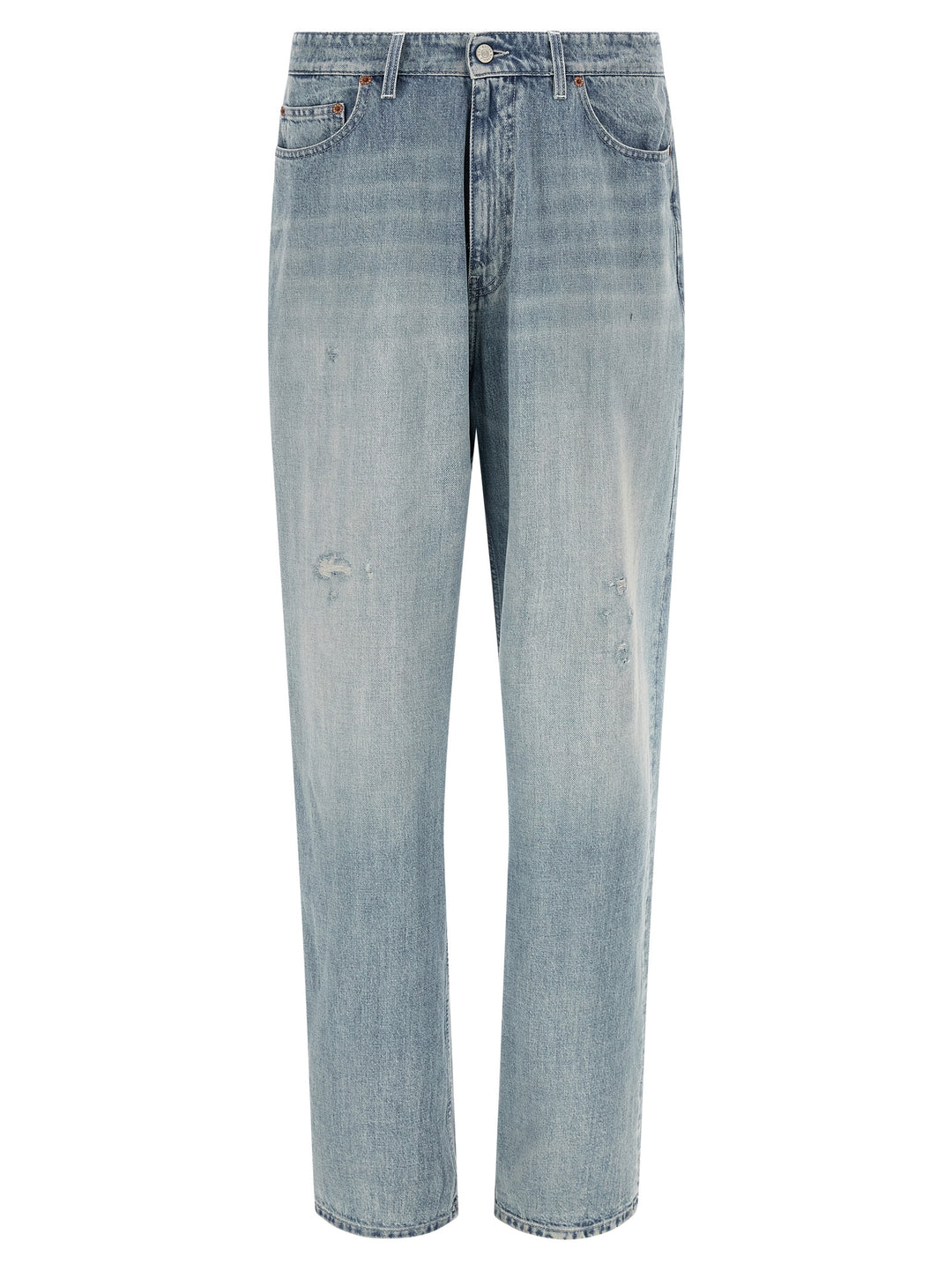 Mm6 Maison Margiela Numeric Signature Mm6 Jeans - Blue | 6b2f59b8d5278bef59758a9fd7895a8599e645f5