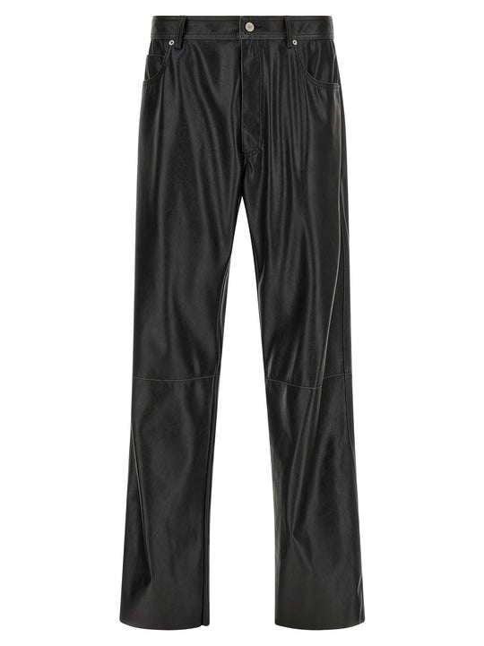 Leather-Effect Pants Black