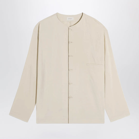 Light Beige Silk-Blend Shirt