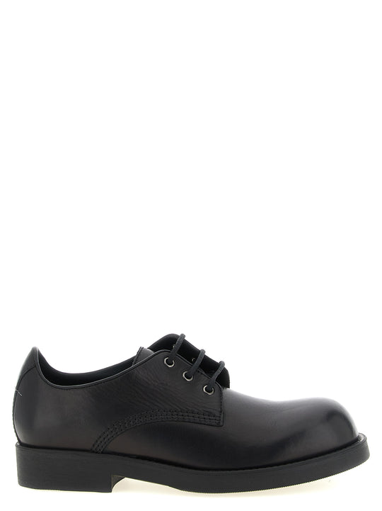 Biker Lace Up Shoes Black