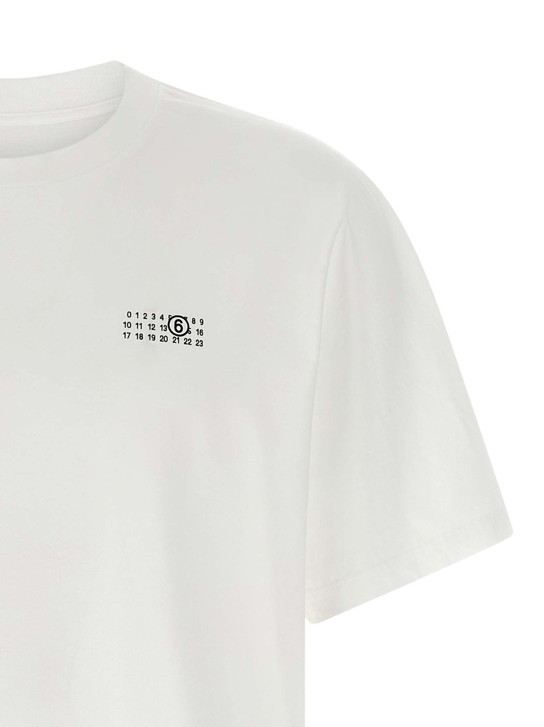 Mm6 Maison Margiela Printed T-shirt - White/Black | 8620f36495df468ea6f28017ac7534b8ebccbc58