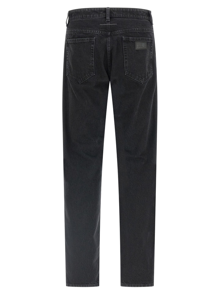 Mm6 Maison Margiela Taped Jeans - Black | f098f19f3adb589c184dadd4ebdbeef4903a9e4c