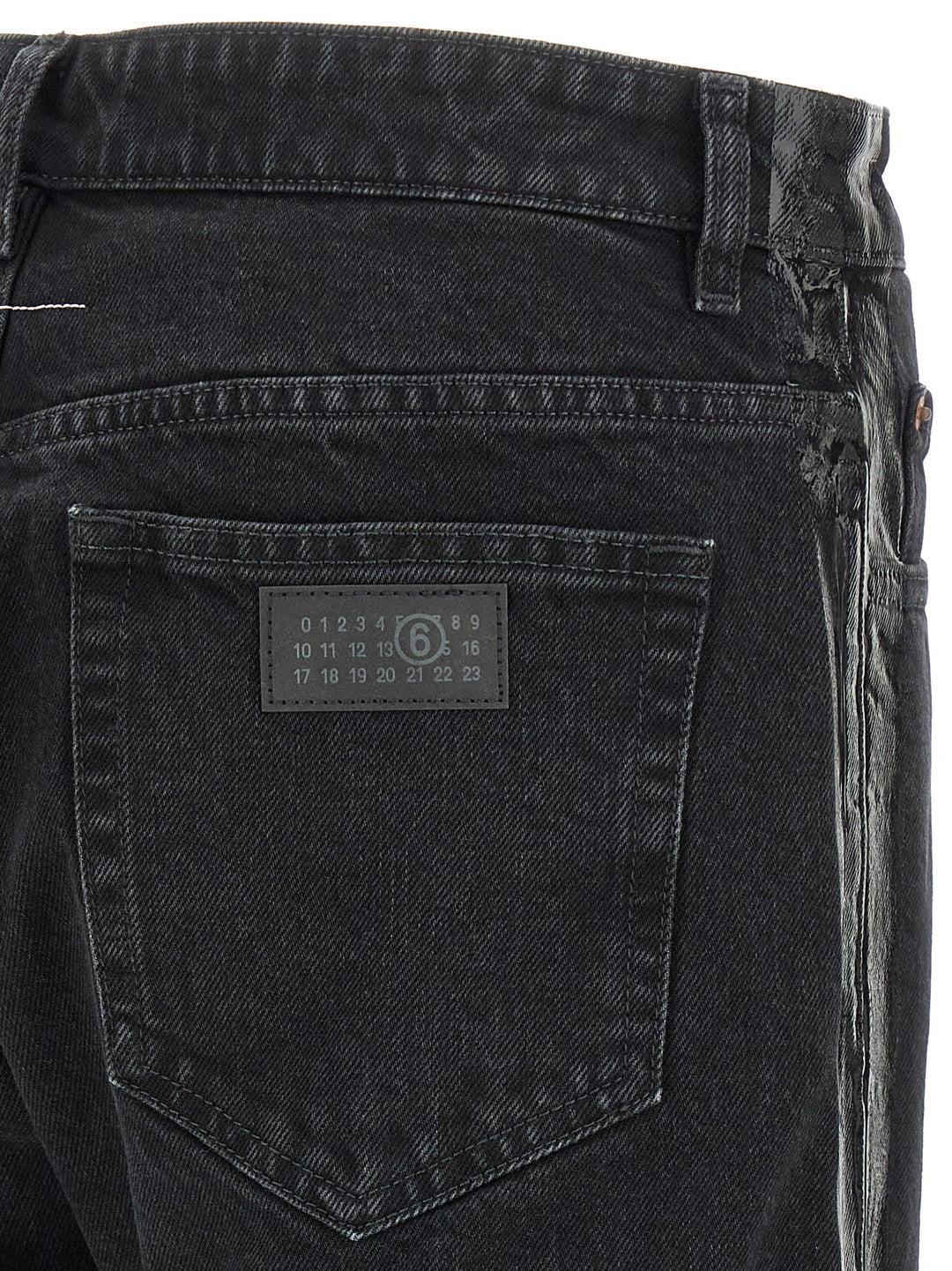 Mm6 Maison Margiela Taped Jeans - Black | 21ba6756941135048be33af809721e94f96b7bf7