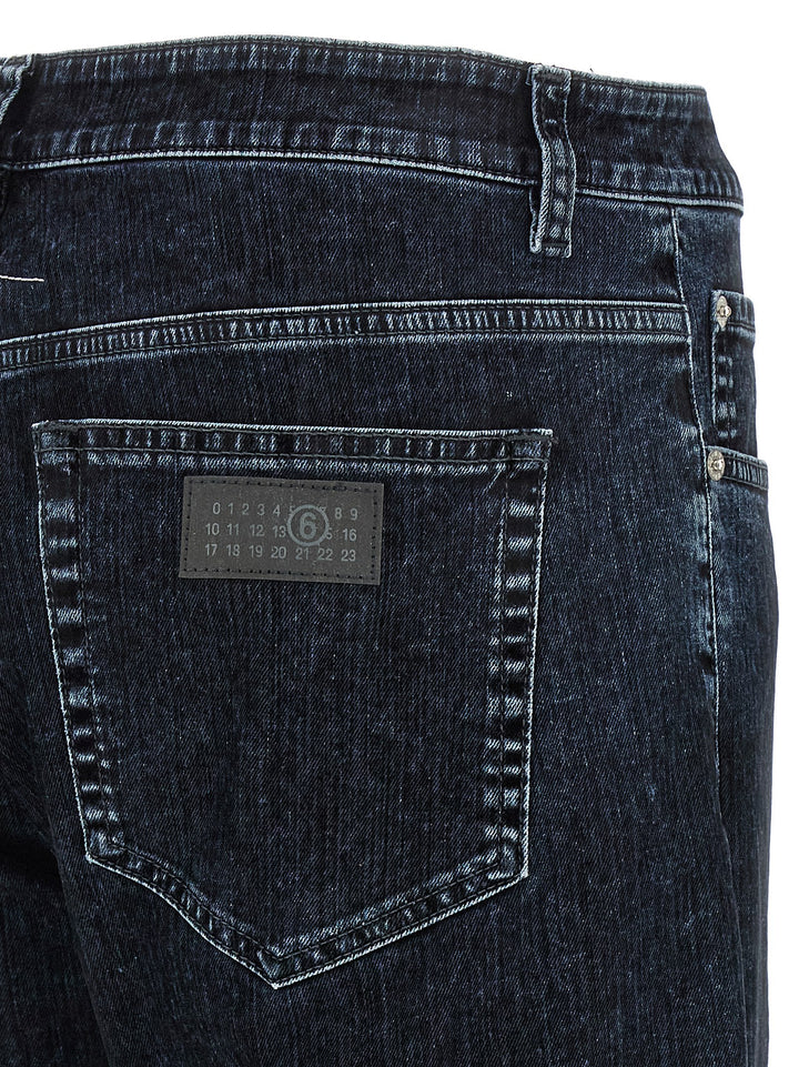 Mm6 Maison Margiela Used Wash Jeans - Black | e5c4f604b37395f7762d4a61457da86bbe438056