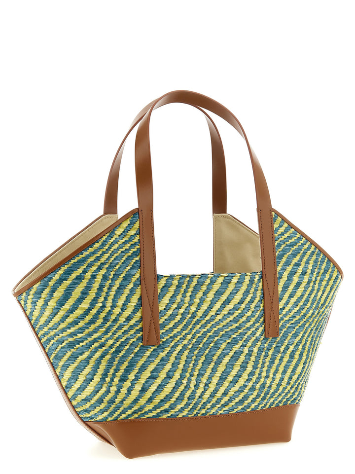 Marni Waves Piccola Tote Bag - Green | bf073fa091c142622a7a514d11c12b07df0e3274