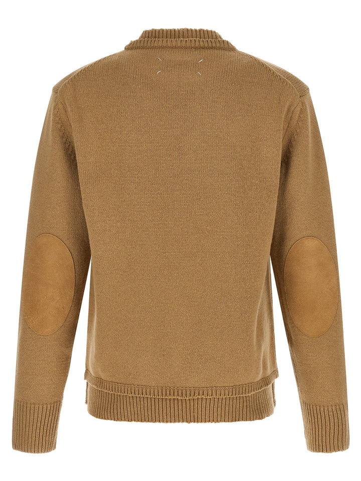 Maison Margiela Patch Sweater Sweaters and Cardigans - Beige | bbc6d983783e84c58beecb1cc96f5a0d510562bb