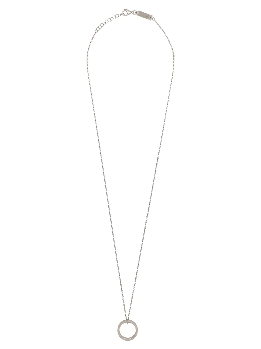 Maison Margiela Logo Necklace Jewelry - Silver | e24ec99a9d0029c2dd3c631d8e2f99279bb474a9