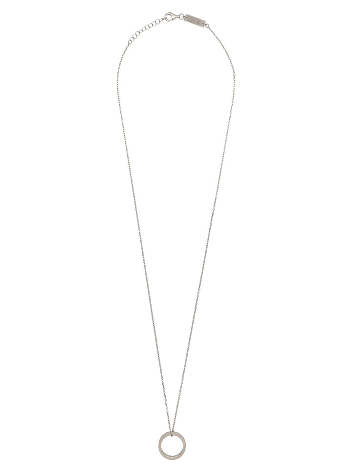 Maison Margiela Logo Necklace Jewelry - Silver | e24ec99a9d0029c2dd3c631d8e2f99279bb474a9