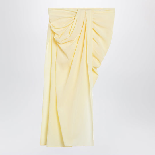 Light Yellow Asymmetric Pareo Skirt