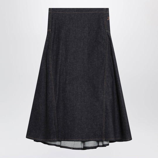Lavoir De-Nîmes Skirt In Navy Blue Denim