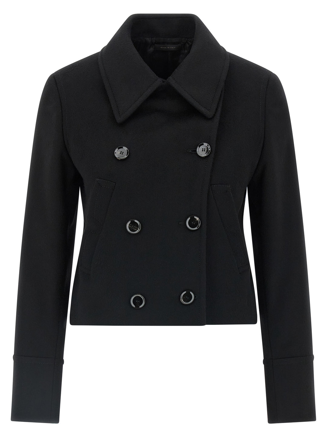 Brioni Cashmere Cropped Coat Coats and Trench Coats - Black | 7f209f9afddb6c1ee2e3bf3dcdd33e3616e22bd7