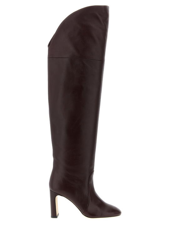 Babette Over-The-Knee Tubo Boots And Ankle Boots Bordeaux