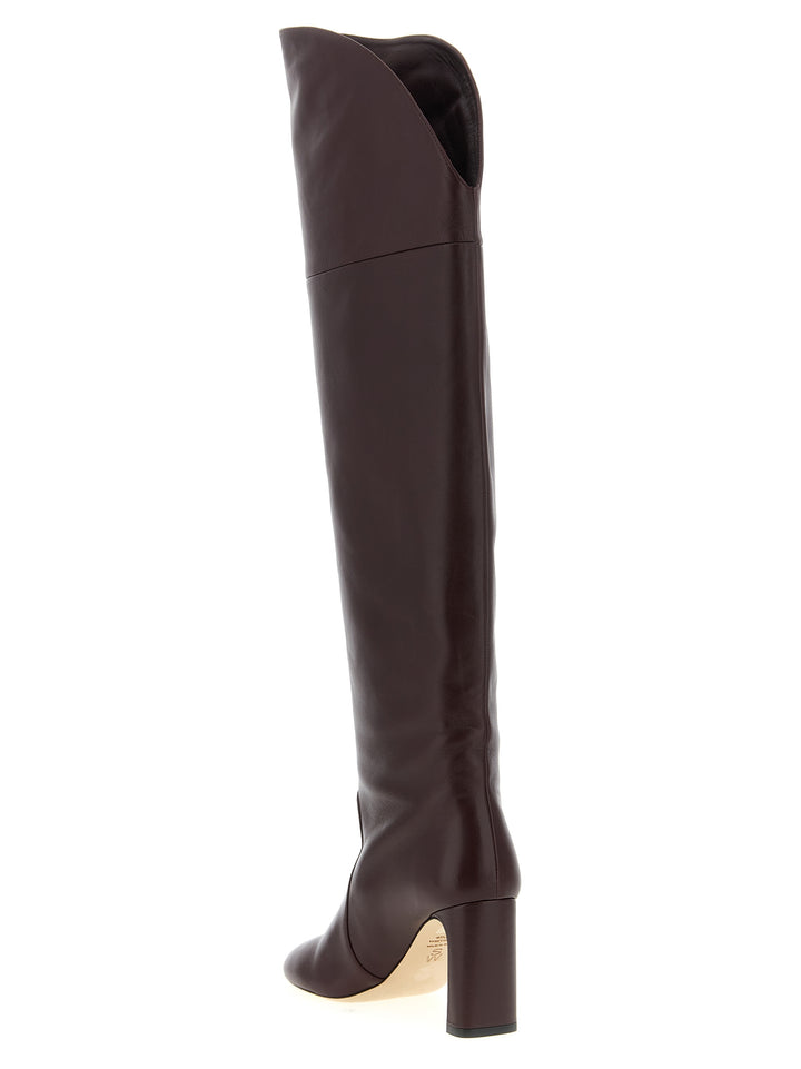 Stuart Weitzman Babette Over-The-Knee Tubo Boots and Ankle Boots - Bordeaux | ac97eaa8192876c8f3bdf51e3c75414c16829a62