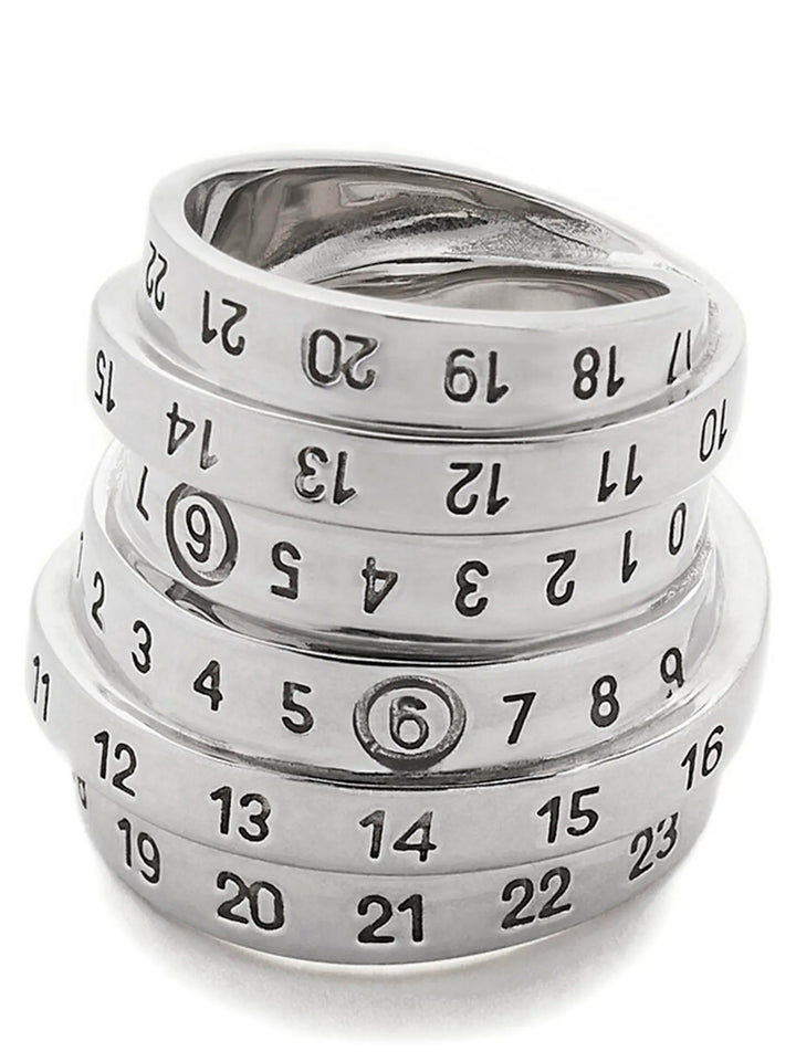 Mm6 Maison Margiela Logo Ring Jewelry - Silver | b8535b895aa2324daf07a636d8d299e968c38a43