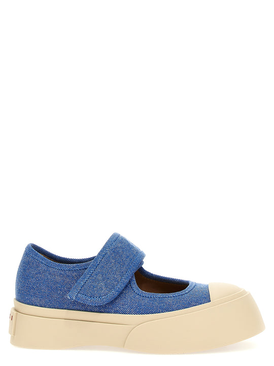 Mary Jane Sneakers Light Blue