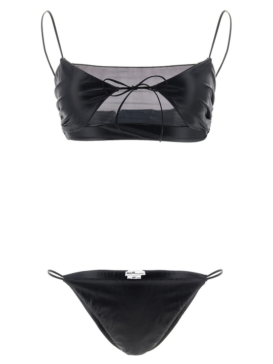 Sporty Mesh Beachwear Black