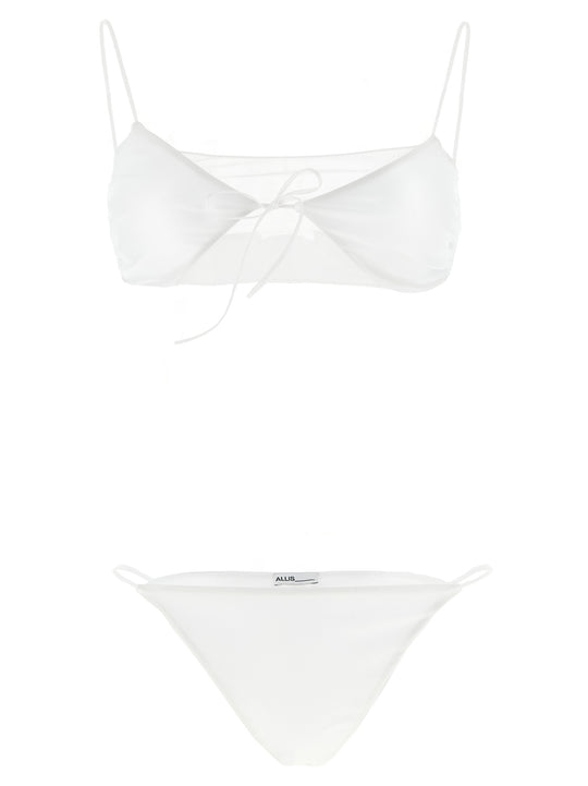 Sporty Mesh Beachwear White