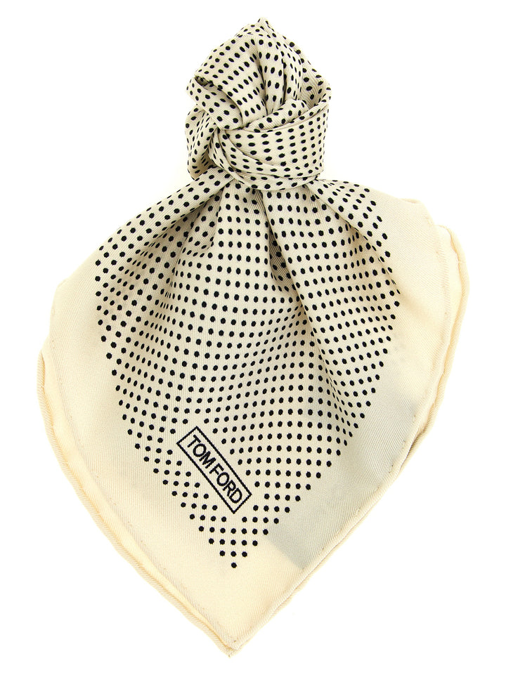 Tom Ford Silk Pocket Clutch Bag Ties and Papillon - White/Black | 571b6e7b6d89ae421c6397267962c96a9b30f6dc