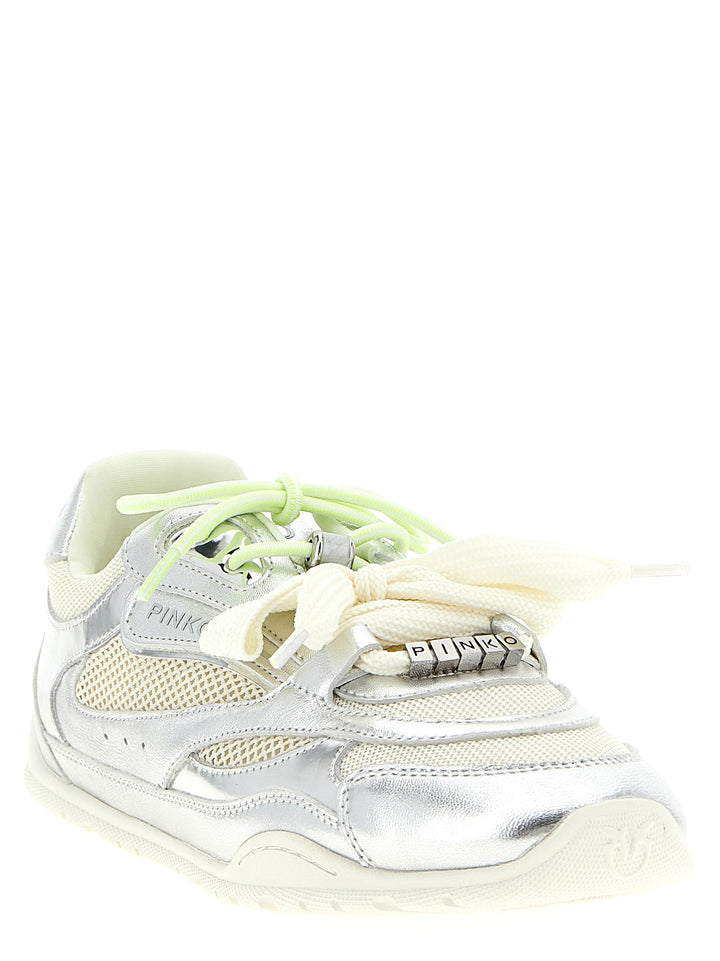 Pinko Yulia 01 Sneakers - Silver | debb92e4aa83f074c8896a16cb37c631f12cc27f