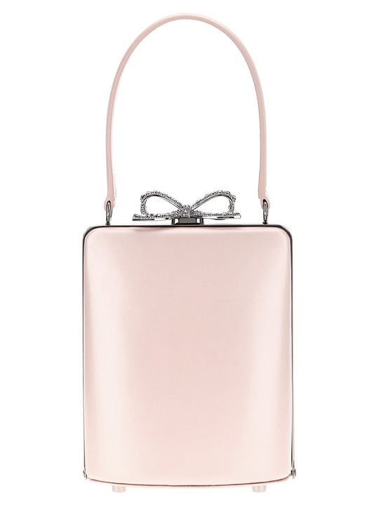 Pink Leather Mini Bow Hand Bags Pink