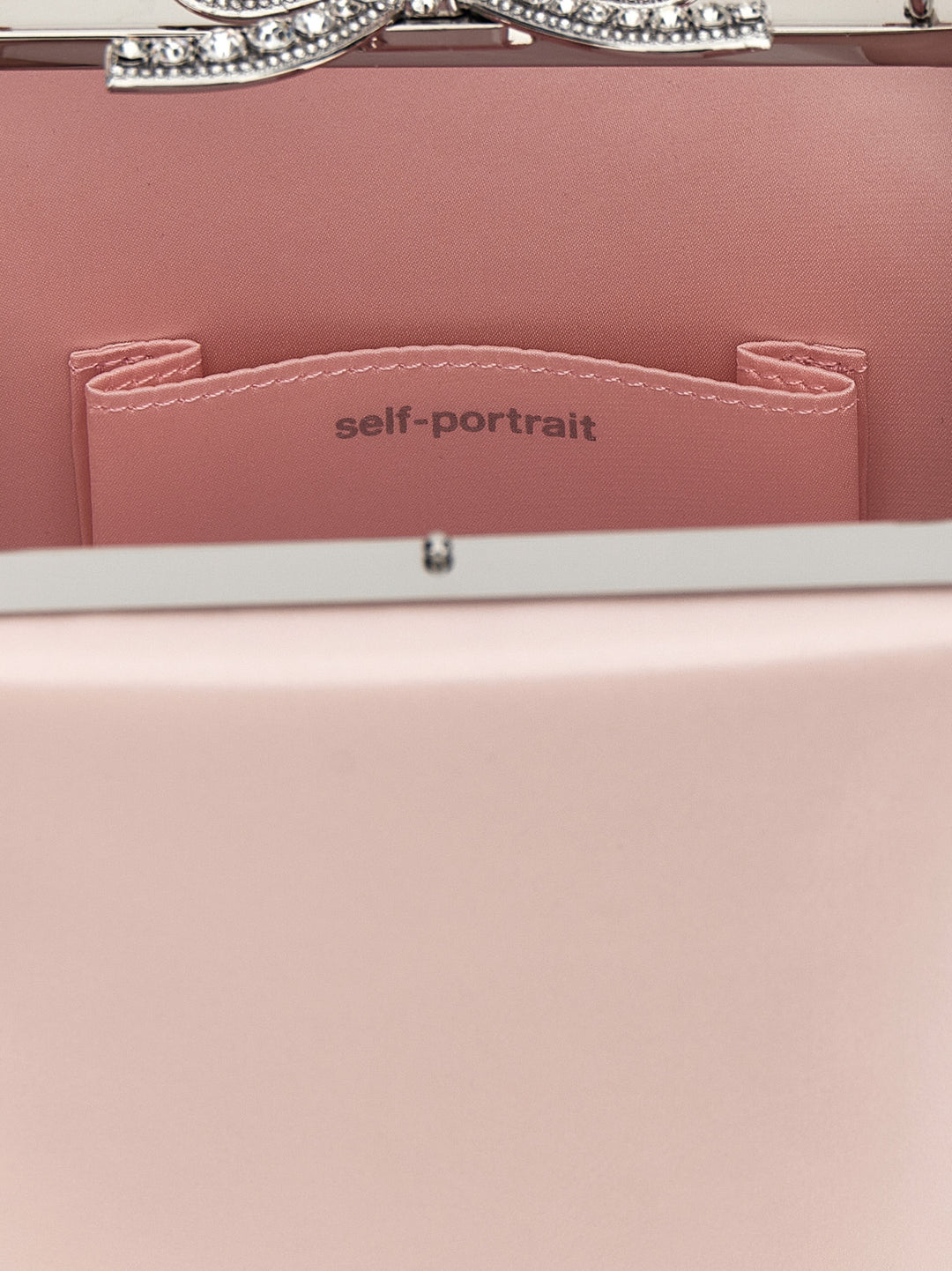 Self Portrait Pink Leather Mini Bow Hand Bags - Pink | d76b58332db3e95b04942e19912112e31c0ac9ff