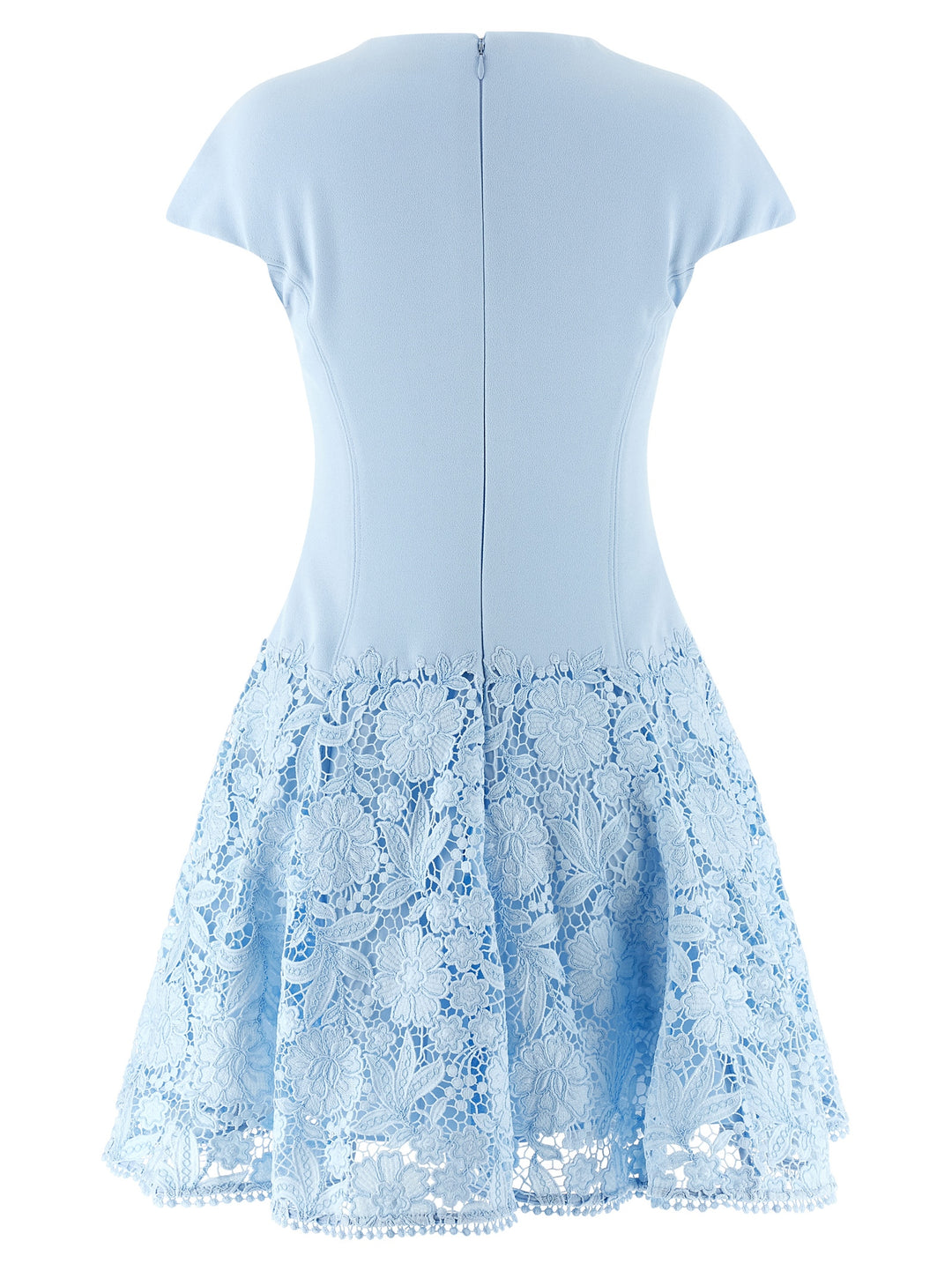 Self Portrait Blue Crepe Lace Dresses - Light Blue | b30017ce8f6698ad6df6484bb91161049f521b85